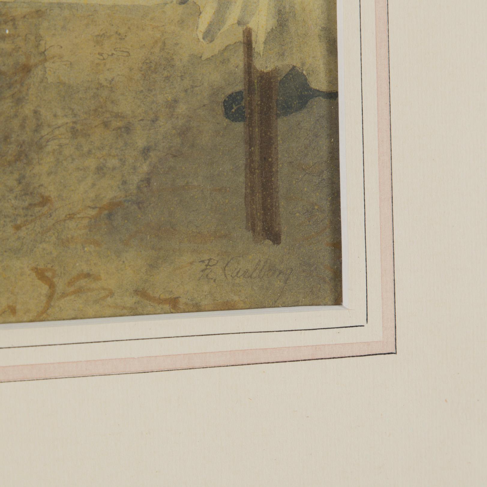 RUDOLF CARLBORG, 2 st, akvarell med täckvitt på papper, signerad R. Carlborg och ena daterad 1942.