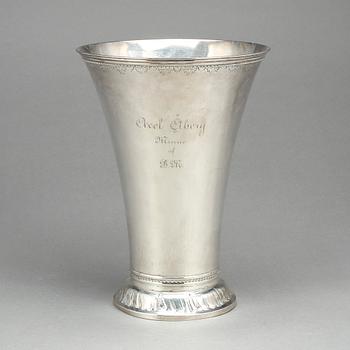 BÄGARE, silver, K Andersson, Stockholm, 1894. Vikt ca 488g.