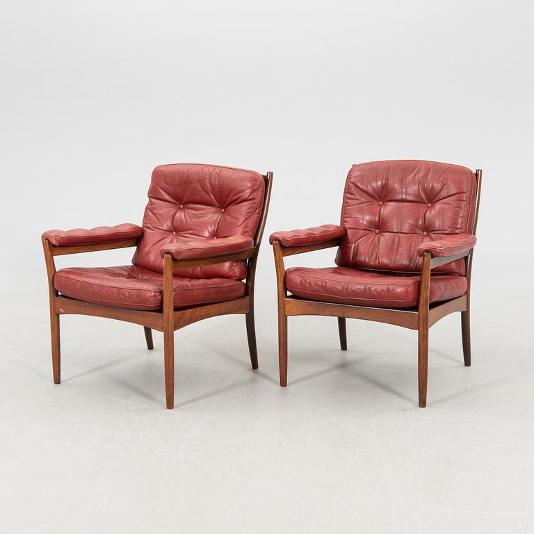 Armchairs, a pair by Göte Möbler Nässjö, 1970s.