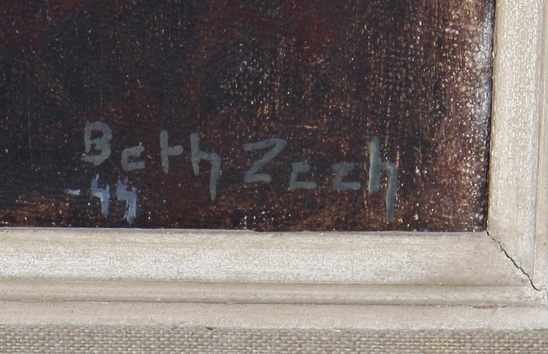 BETH ZEEH, olja på duk. Sign.