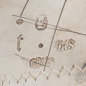 A mid-18th-century silver beaker, maker's mark of Johan Andersson Starin, Stockholm 1746.