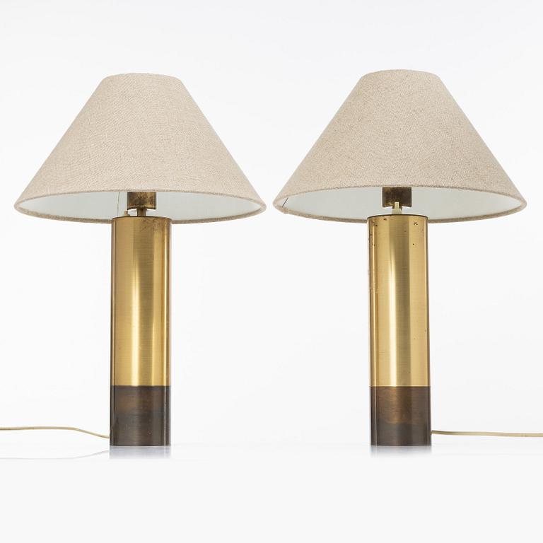 A pair of table lamps, Boréns, Borås, 1960s.