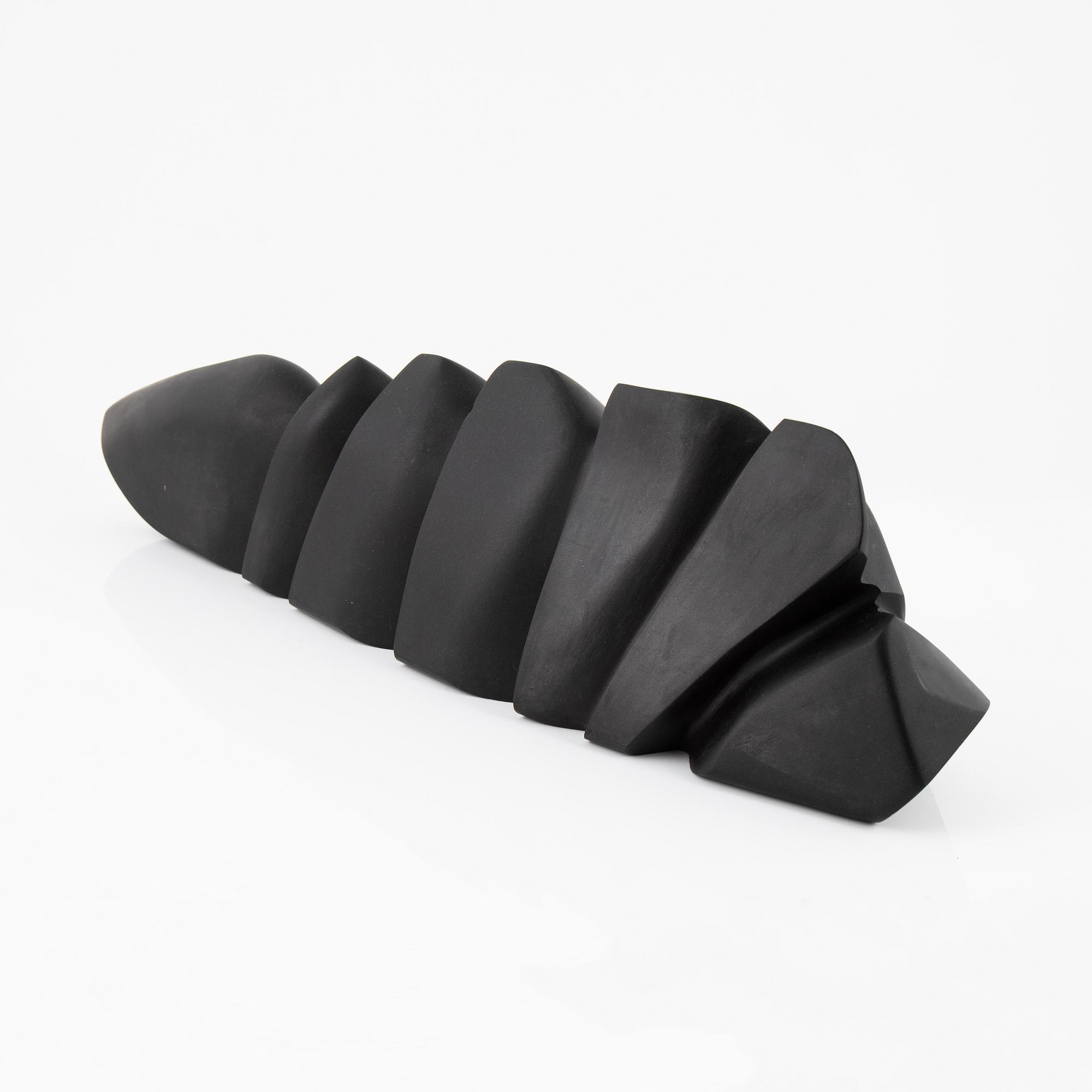 Björn Selder, sculpture, unsigned, diabase.