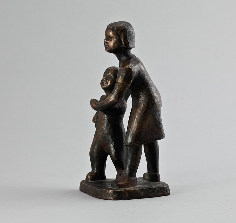 BENGT LISSEGÅRDH, skulptur, brons. Sign.