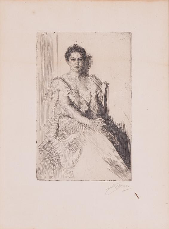 Anders Zorn, "Mrs Cleveland II".
