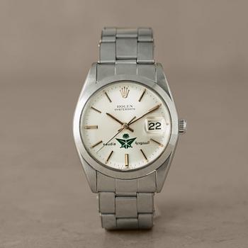 136. ROLEX, Oysterdate, "Saudia Air Line", wristwatch, 34 mm,