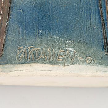Pauli Partanen, a ceramic sculpture, signed and dated -09.