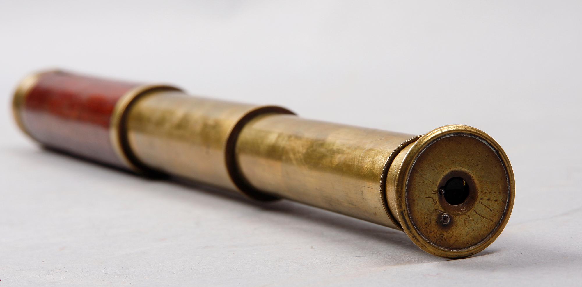 TUBKIKARE, mässing, trä, 1800/1900-tal.