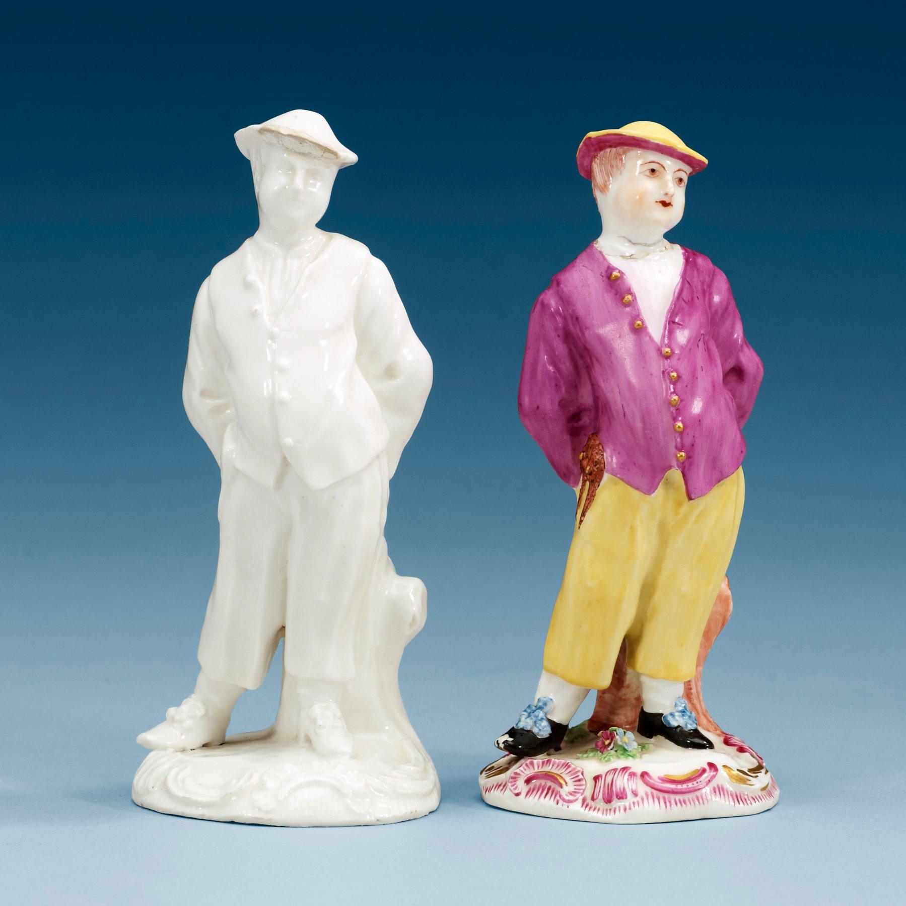Two Swedish Marieberg soft paste figures, 18th Century.