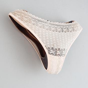 Martin Soto Climent, women's shoes and panties. Executed in 2014.