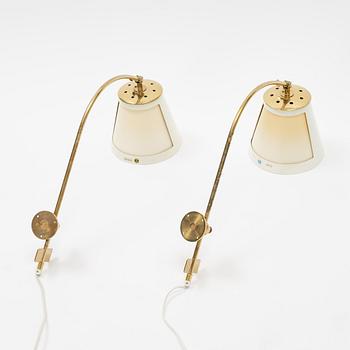 Josef Frank, a pair of model 2600 wall mounted lamps, Firma Svenskt Tenn.