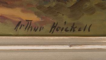 Arthur Heickell, oil on canvas signed.