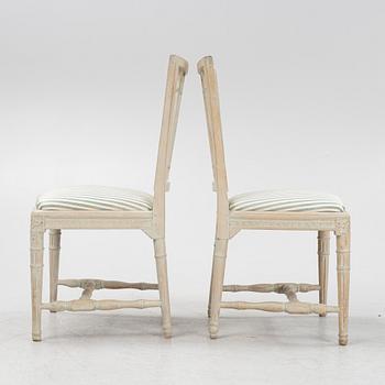 A pair of late Gustavian chairs by Erik Öhmark (master 1777-1813).