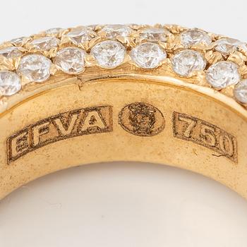 Efva Attling, örhängen, ett par, "Million Stars Creol", 18K guld med briljantslipade diamanter.