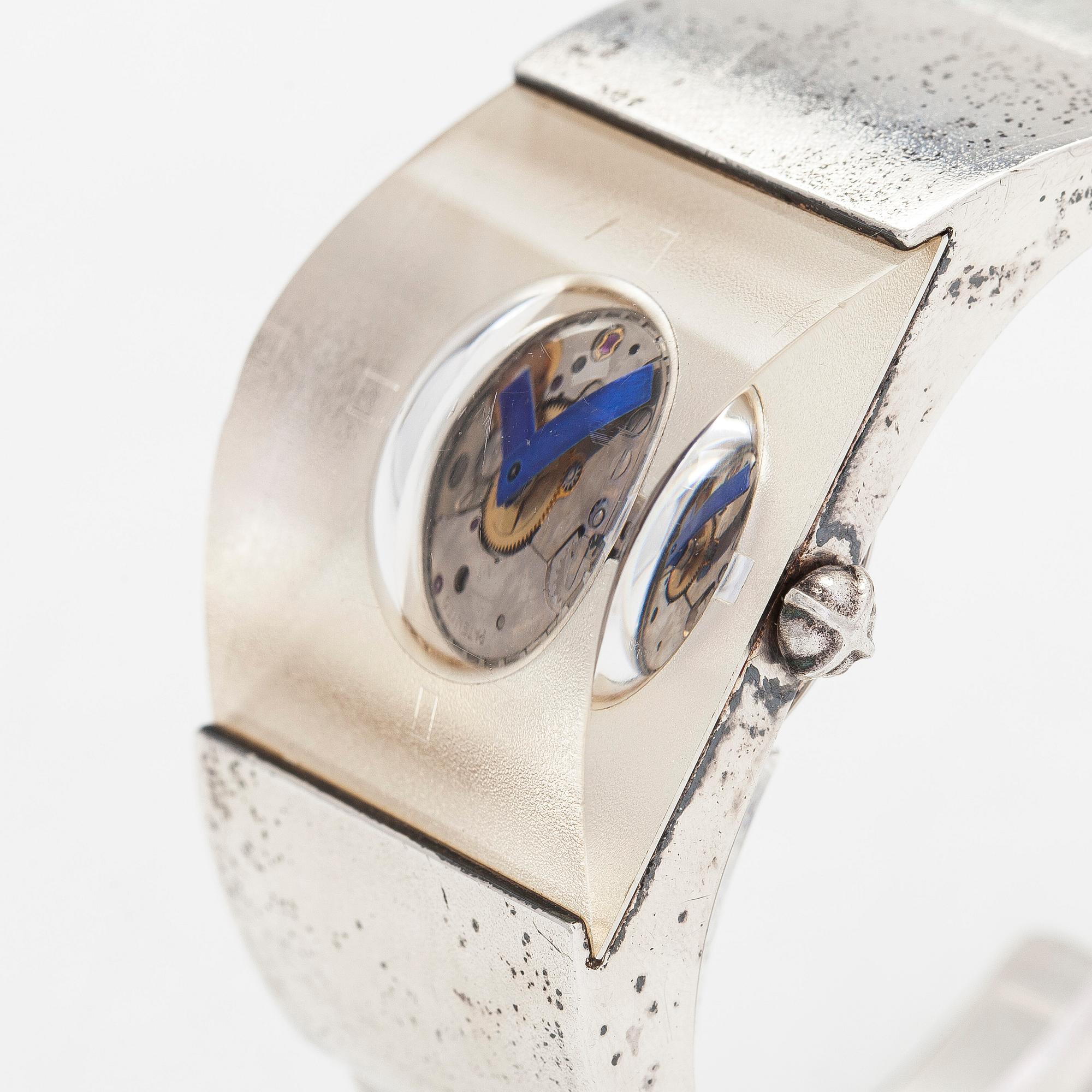 Björn Weckström, armbandsur, "Aikarauta", 31 mm. Lapponia 1977.