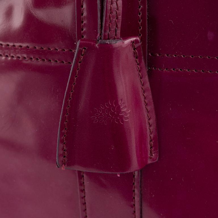 Mulberry, a patent leather 'Bayswater' bag.