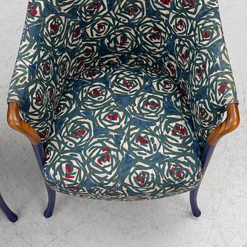Umberto Asnago, armchairs, a pair, “Progetti”, Giorgetti, 2000s.