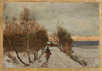 REINHOLD NORSTEDT, OLja på duk, signerad och daterad 1883.