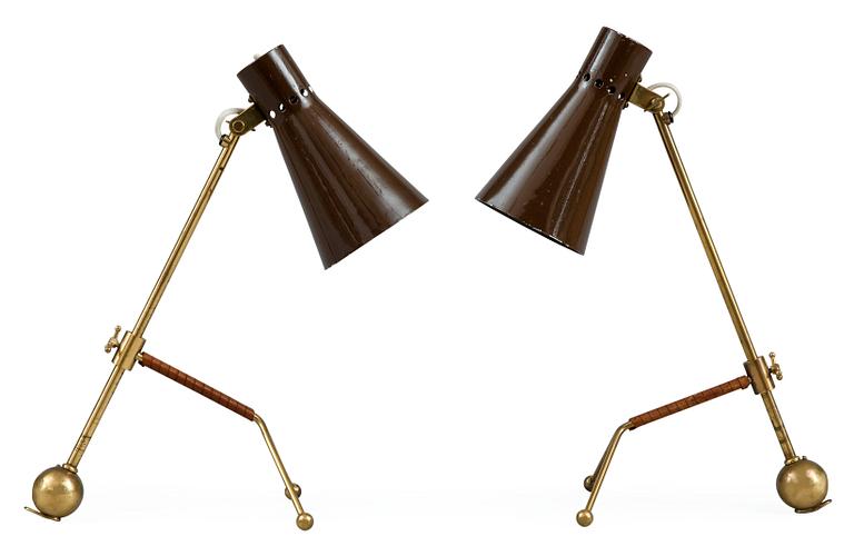 Tapio Wirkkala, A PAIR OF TABLE LAMPS, K11-16.