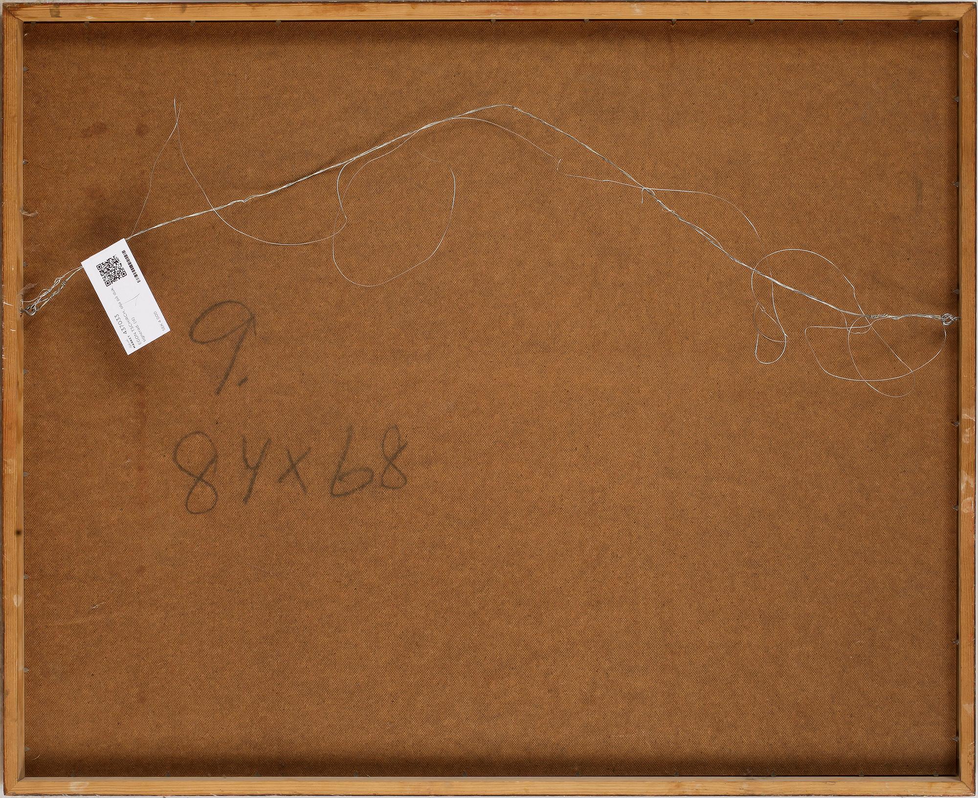 EGON TSCHIRCH, olja på duk, signerad.