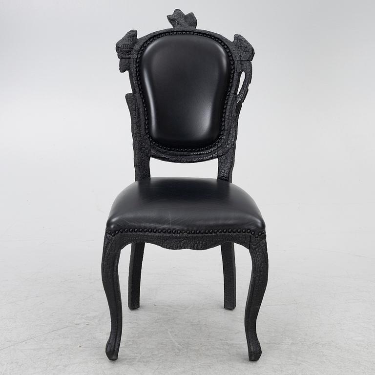 Maarten Baas, chairs 4 pcs, "Smoke Chair", Moooi.