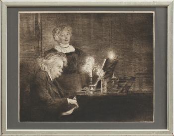 Peder Severin Krøyer · PEDER SEVERIN KRÖYER, etsning, osign.