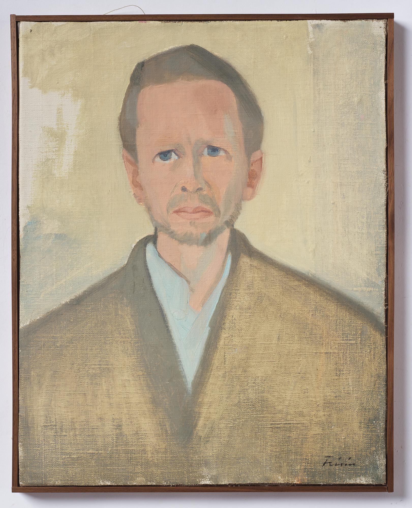 Vera Frisén, oil on relined canvas, signed.