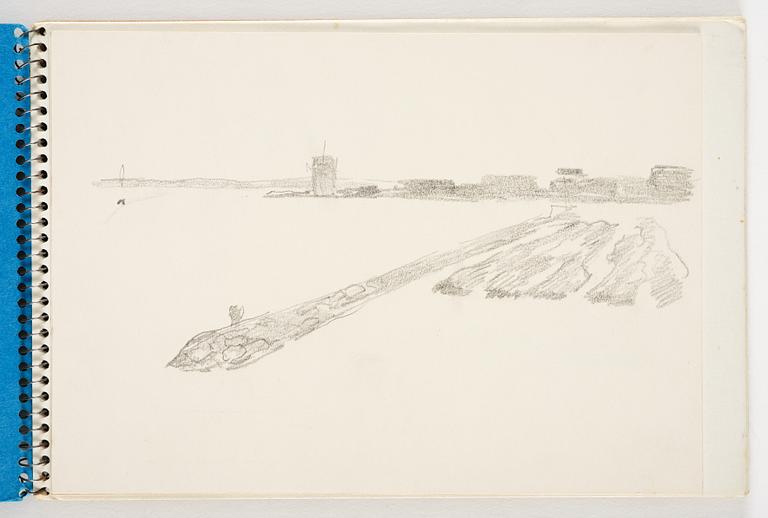 Lotte Laserstein, 3 skissböcker med blyertsteckningar.