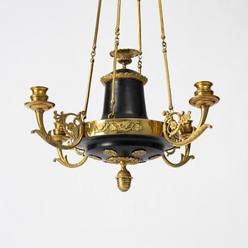 A Empire chandelier, first half of the 19th century.
