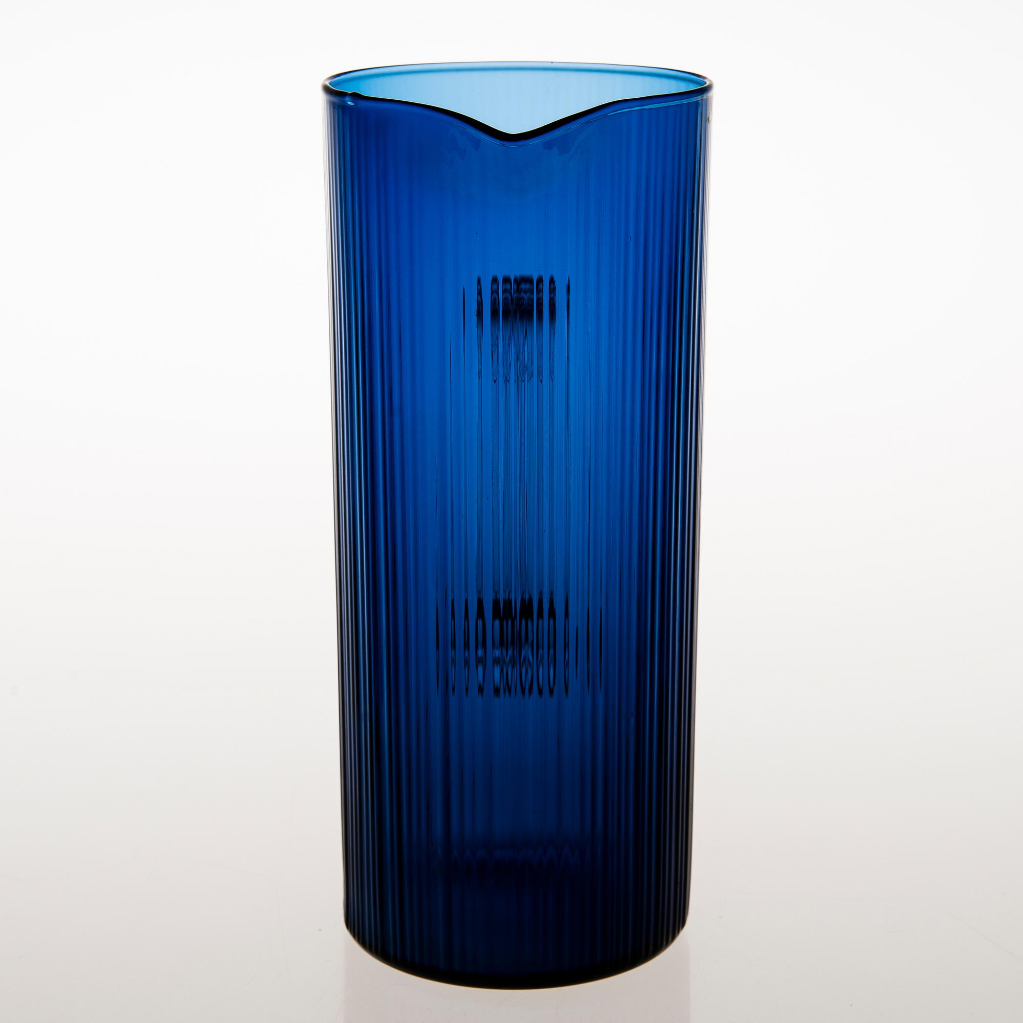TAPIO WIRKKALA, a set of six glasses and a pitcher, Iittala, the latter half of the 20th century.