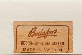 MATSALSMÖBLEMANG, 9 delar, "Herrgården", Carl Malmsten, Bodafors, märkta.