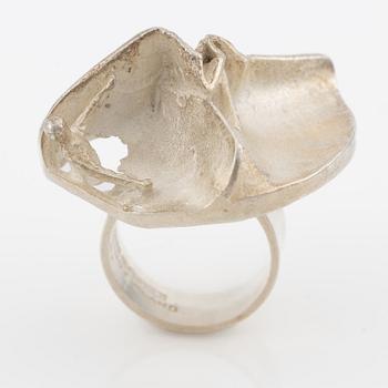 Björn Weckström, ring, silver, "Jaaras dream". Lapponia 1969.