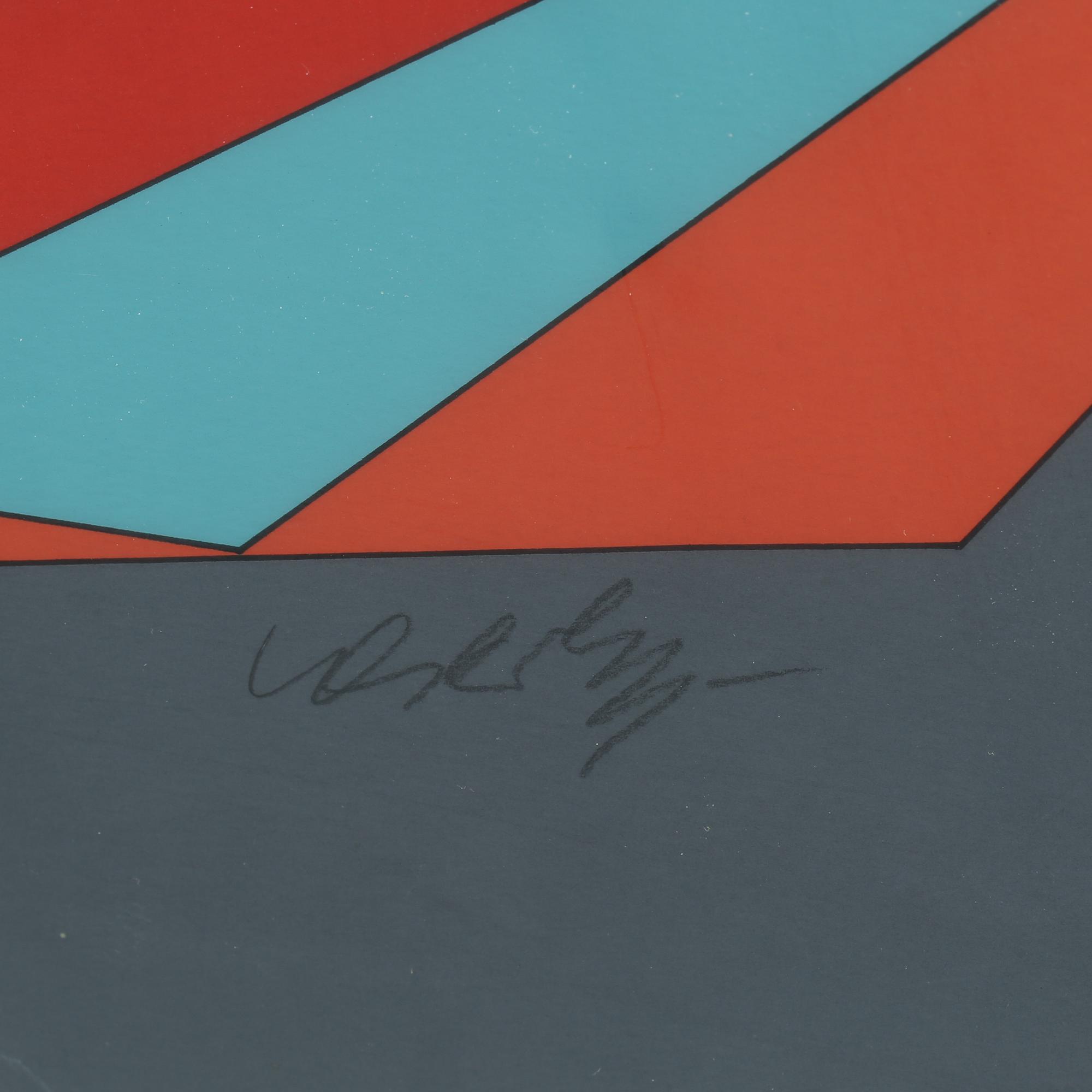 VICTOR VASARELY, färgserigrafi, signerad och numrerad 250/250.