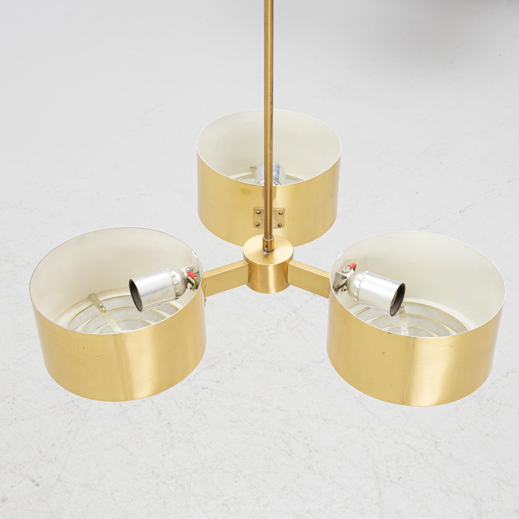Hans-Agne Jakobsson, Ceiling lamps, a pair, 1960s/70s.