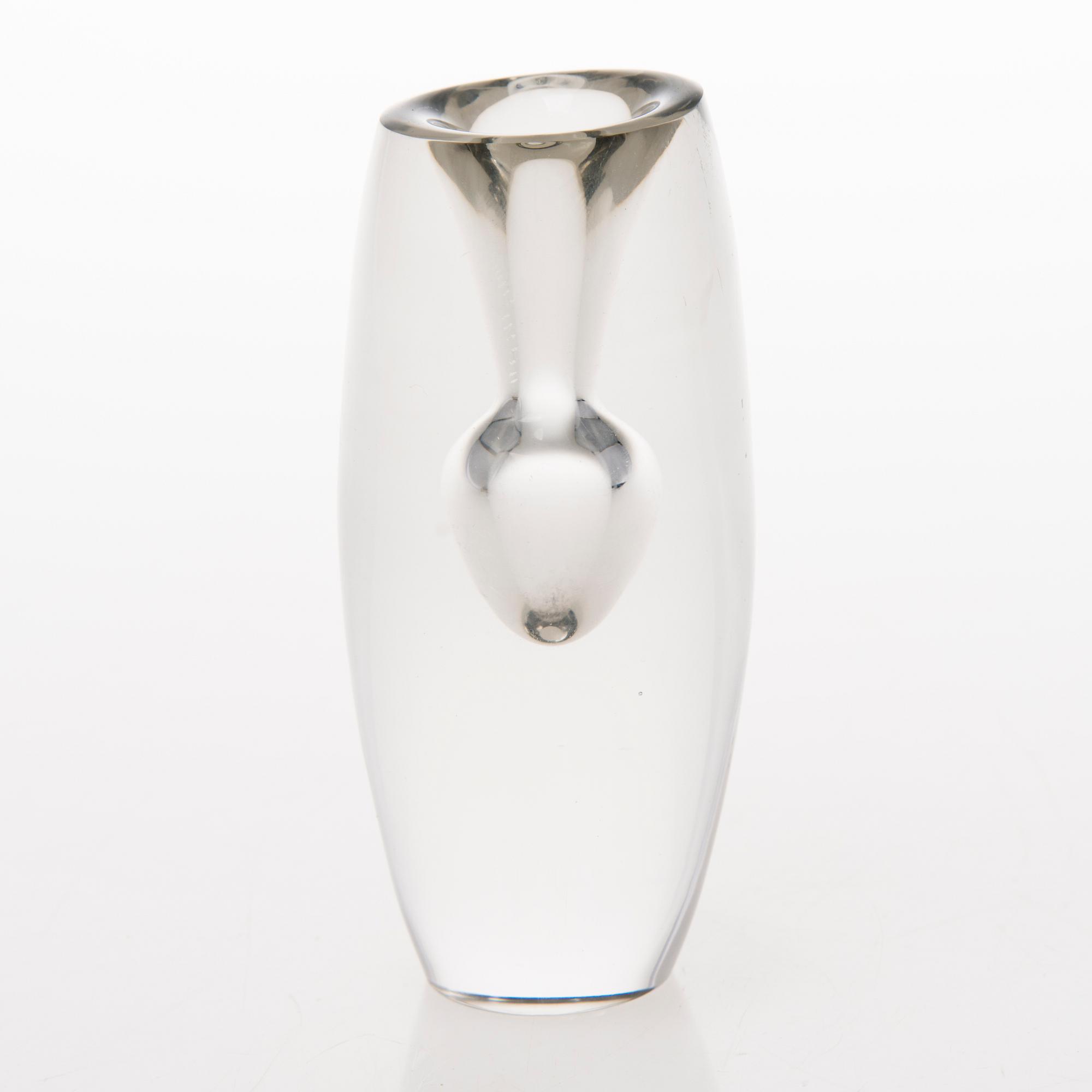 TAPIO WIRKKALA 'Tokio' glass sculpture / vase, signed Tapio Wirkkala Iittala -57.