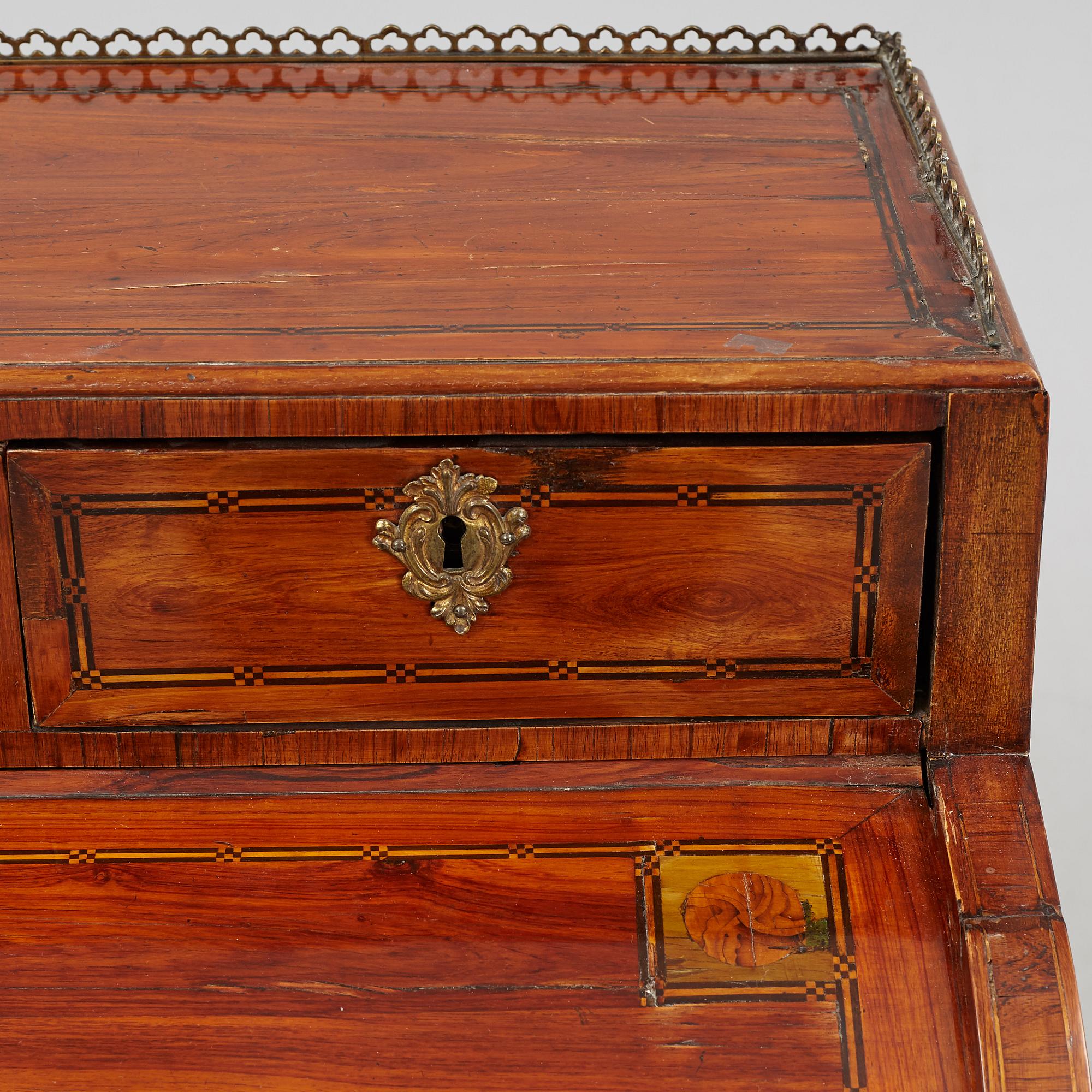 A Louis XVI secretaire, ca 1800.
