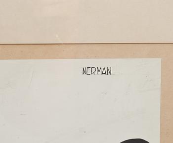 EINAR NERMAN, blandteknik, signerad.