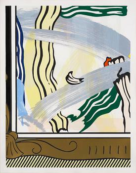 491. Roy Lichtenstein, "Painting in Gold Frame".