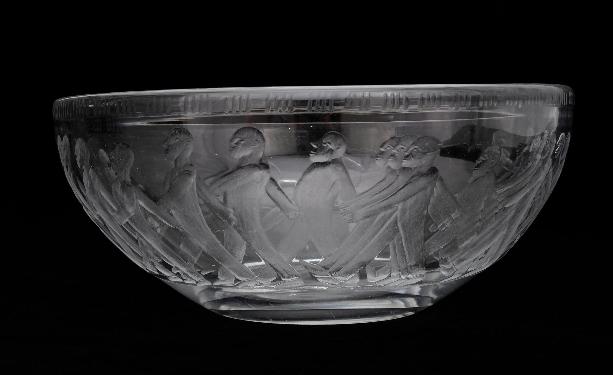SKÅL, glas, Erik Höglund, Boda glasbruk, 1900-tal.