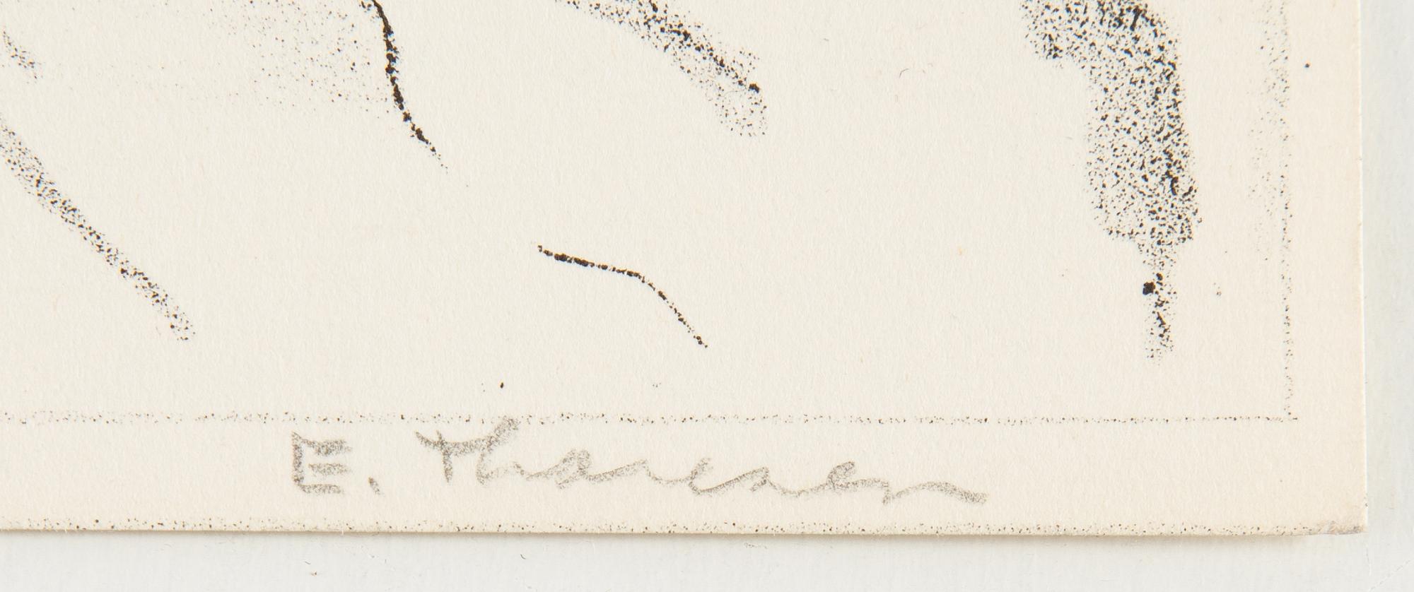 Elsa Thoresen, 2 lithographs, signed and one numbered 10/75.