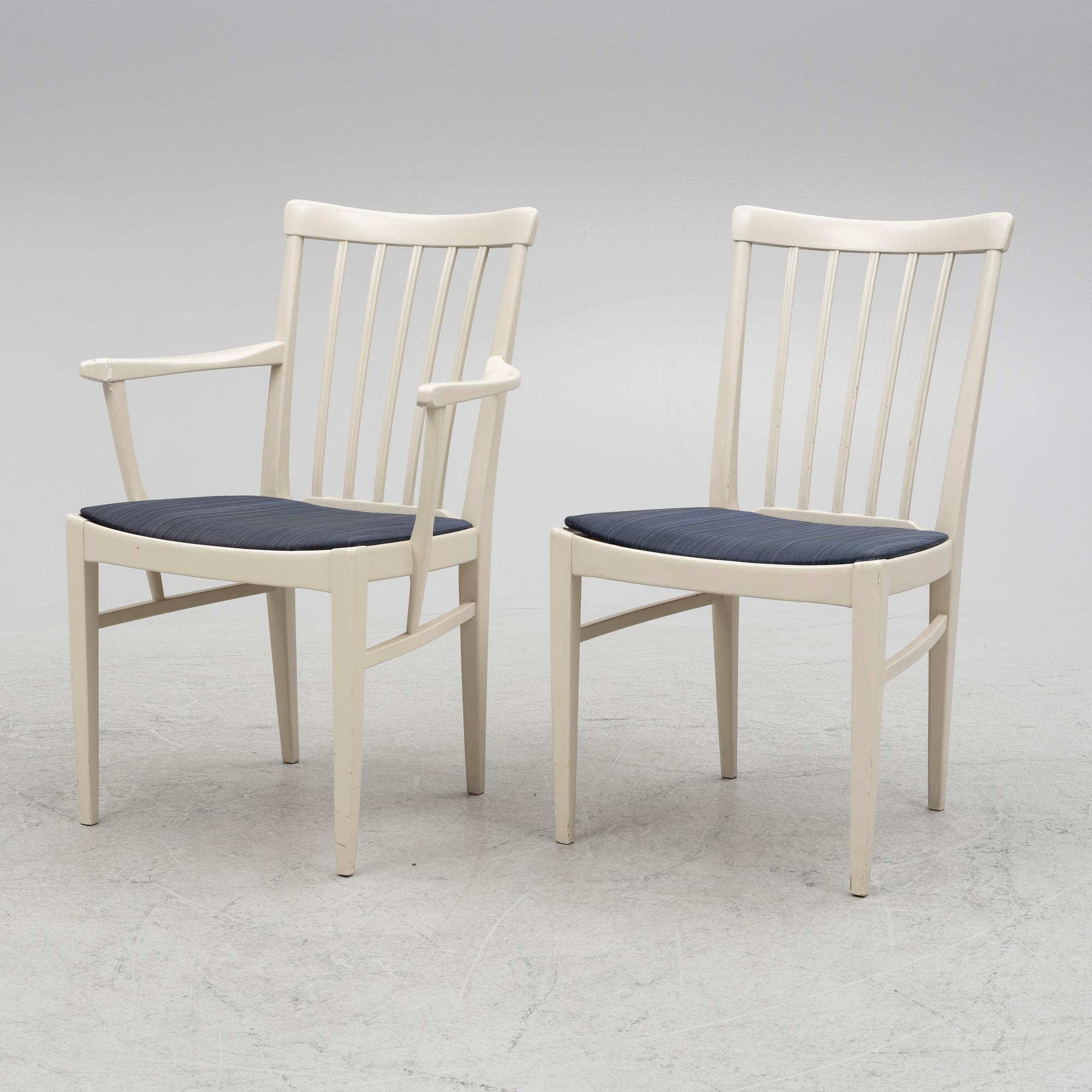 Carl Malmsten, a seven-piece dining suite, 'Herrgården', Bodafors.