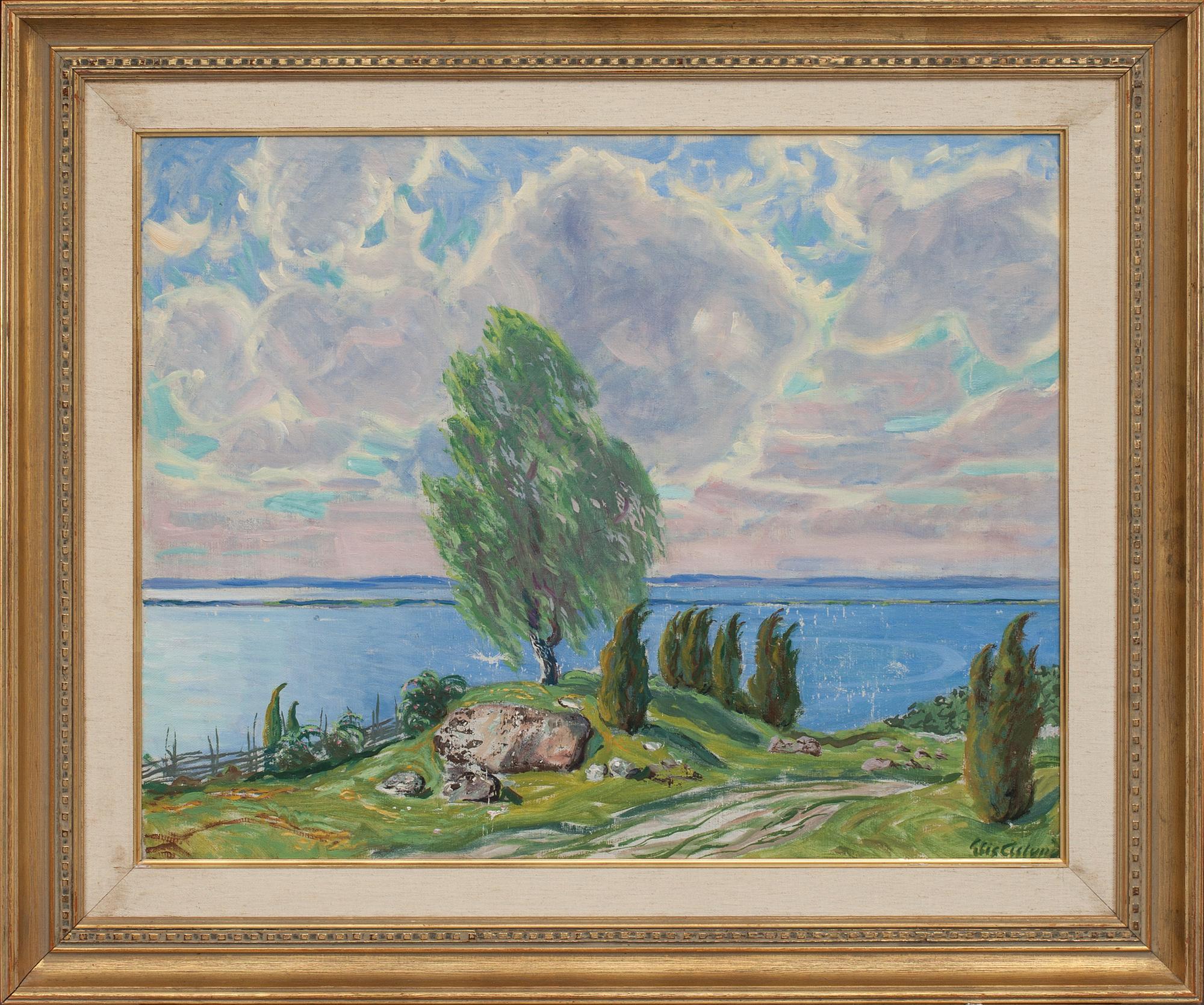 ELIS ÅSLUND, olja på duk, signerad.