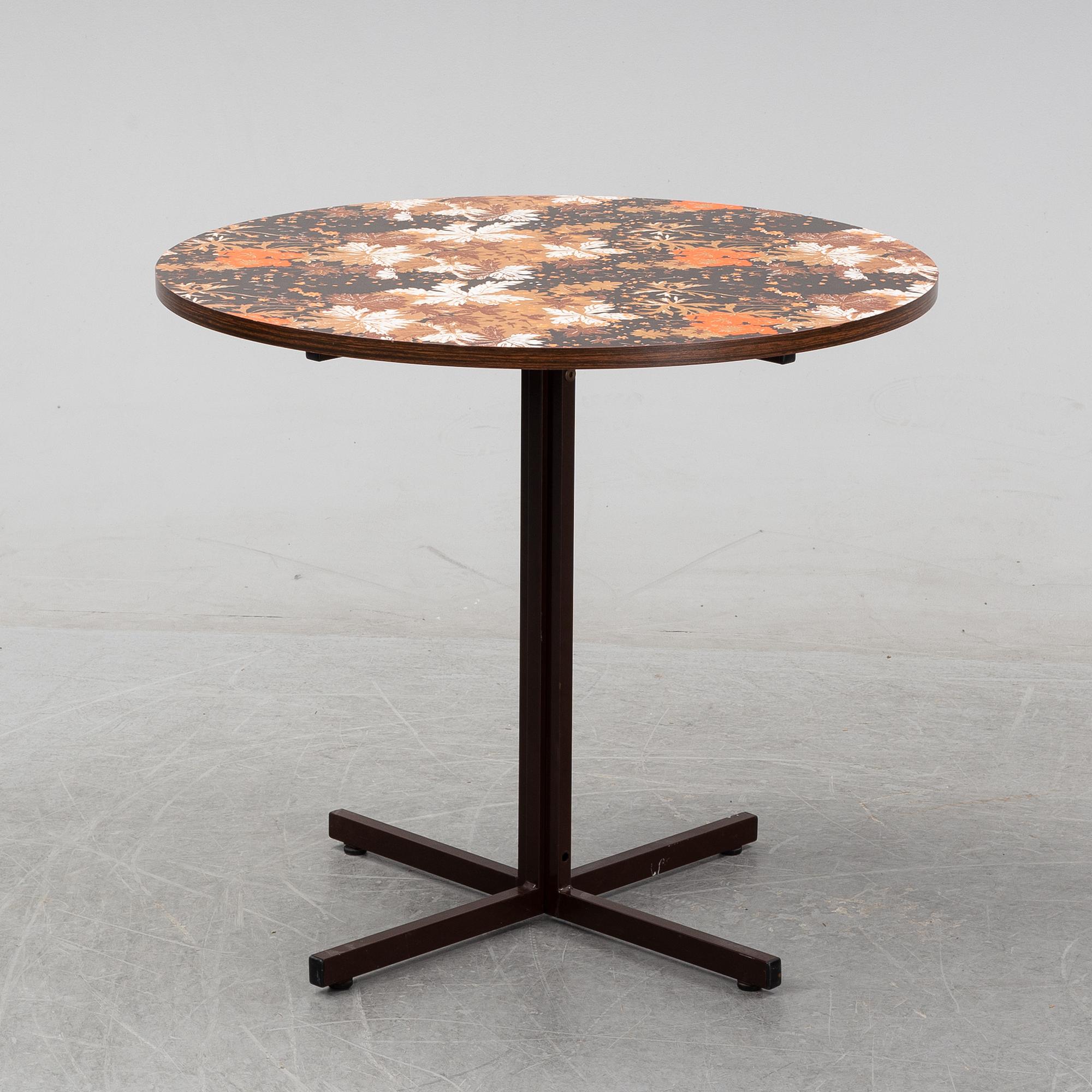 Cafébord, Sverige, 1970-tal.