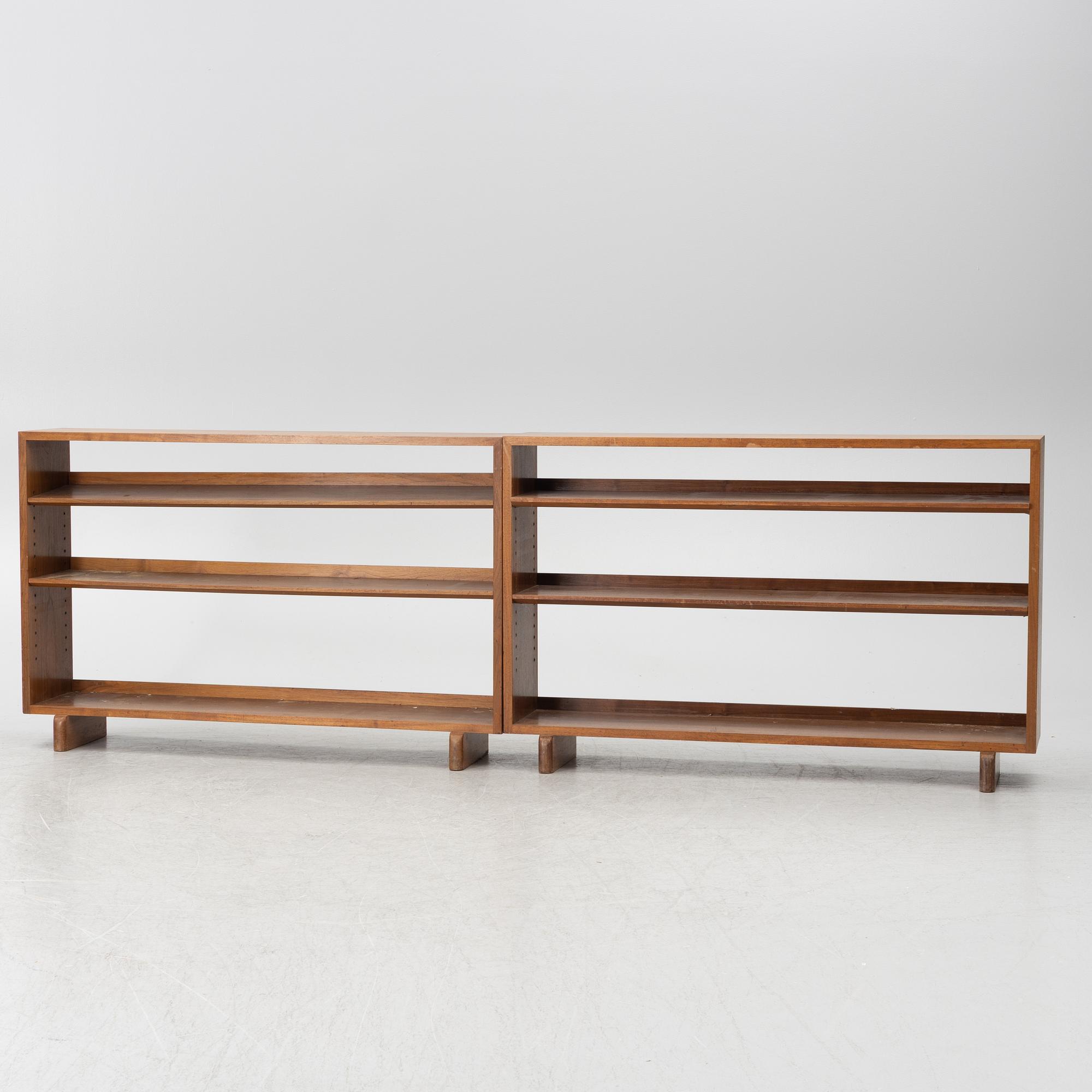 Josef Frank, a pair of model B 1142 bookcases, Firma Svenskt Tenn, before 1985.