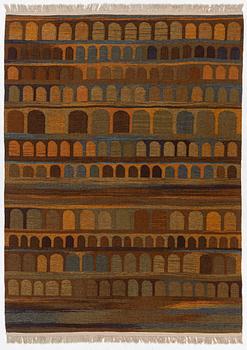 A flat weave and tapestry weave carpets by Ingalill Sjöblom, c 272 x 199 cm.