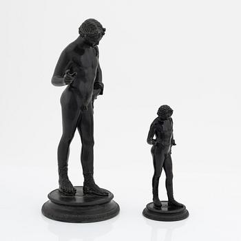 Sabatino De Angelis, after, two bronze sculptures, early 20th Century.