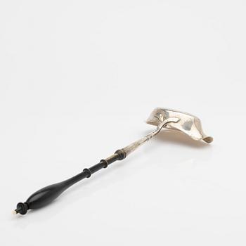 Soup ladle, silver and wood, K. G. Markströms, Uppsala, 1901.