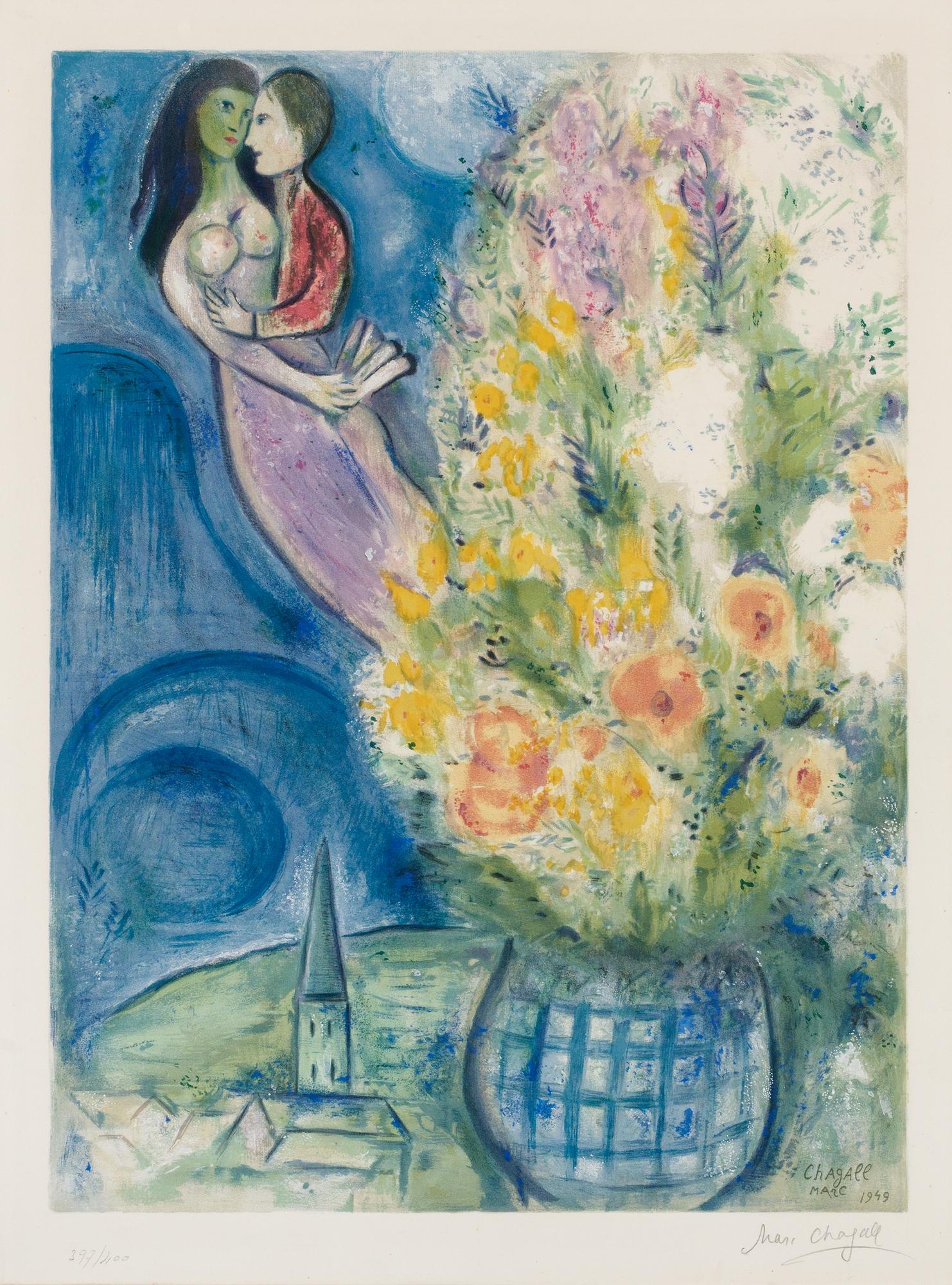 Marc Chagall (Efter), "Les Coquelicots".
