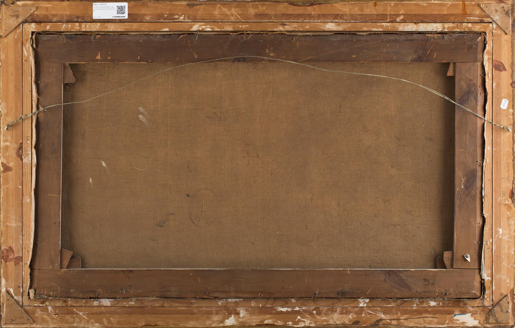 ALFRED BERGSTRÖM, olja på duk signerad och daterad 88.