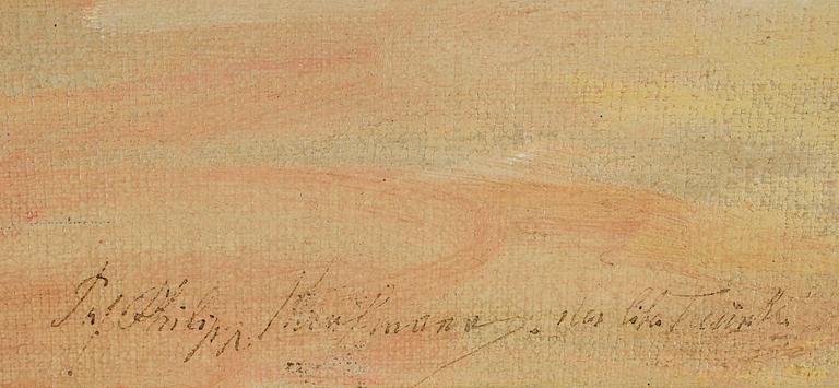 PHILIPP FRIEDRICH KAUFMANN, olja på duk, signerad.
